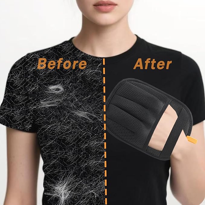 AUBELL Pet Hair Removal Glove for Dogs & Cats,2025 Upgrade Five-Finger Electrostatic Magic Brush,Animal Fur Removal Tool,Reusable Efficient Pet Hair Remover for Couch,Carpet,Clothes（1Pcs,Black）
