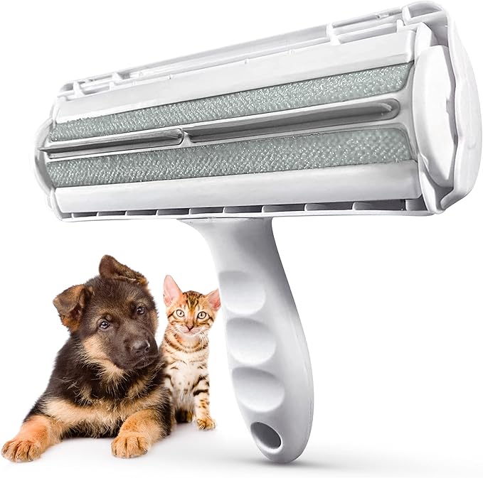 Couch Pet Hair Removal Tool and Roller - Reusable, Easy-to-Clean Dog Hair Remover for Couch and Car, No Batteries or Mess, Ideal for Cat Hair Too