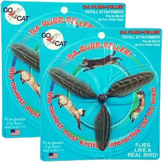 GoCat Da Purr-Peller Cat Toy Refill (2-Pack)