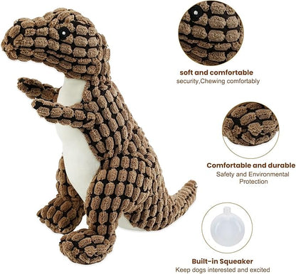 Bzonsmart Squeaky Dog Toys Octopus Stuffed Crinkle Toy, Puppy Chew Toys for Teething, Durable Tug of War Interactive Plush Dog Toys for Puppies Small, Medium, and Large Dogs