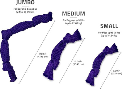 Playology Dog Toys | Dri-Tech Dental Rope Toy for Dogs - Gentle on Teeth | Jumbo Pork Sausage Scented Toy - Easy to Clean and Made from Non Toxic Materials