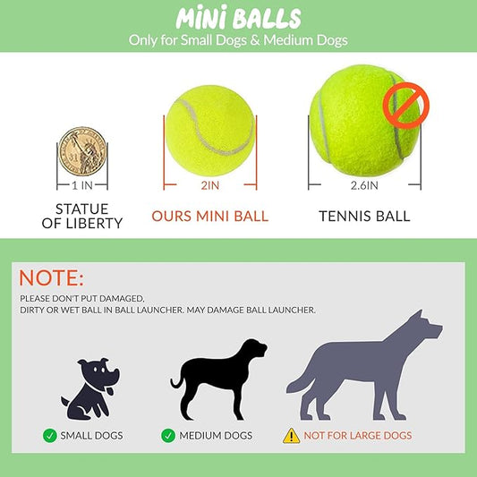 ENTROY Automatic Ball Launcher,Dog Toy Ball Thrower,Interactive Dog Ball Thrower,Adjustable Distance 10-30ft Ball Thrower Dog Fetch Machine with 6 2 inch Tennis Balls for Small and Medium Dogs(Green)