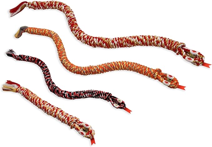 Mammoth Pet Products 26-Inch Snakebiter Rope Tug, Small, Assorted,MultiColored,53060F