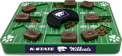 NCAA Puzzle Toy Slow Feeder, Puzzle Treat Dog Toy, Interactive Dog Treat Toy, Dog Puzzle Feeding Slow Toy (Kansas State Wildcats)