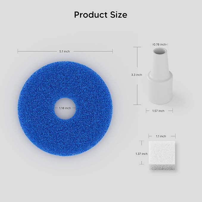 WOPET Cat Water Fountain Filters, Pet Water Fountain Filter Replacement Compatible with W03 & W03 Lite Ceramic Cat Fountain, Dog Fountain Filter Replacement Cats,Pets