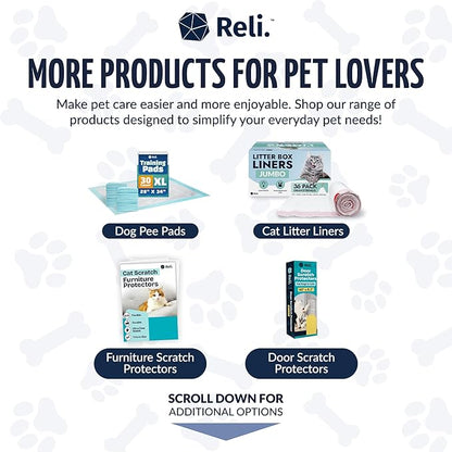 Reli. Biodegradable Dog Poop Bags Rolls (1200 Pack, 80 Rolls) | 9"x13" Poop Bags | Unscented, Leak Proof Oxobiodegradable Pet Waste Clean Up | Blue Eco-Friendly | 2 Leash Clip Holders Included
