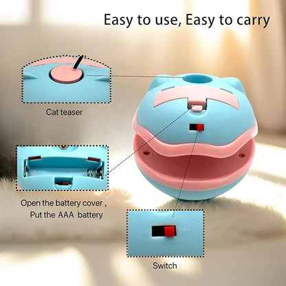 LummiPlay Interactive cat Toy, auto cat Wand with Track Ball