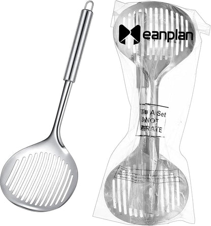 Meanplan 2 Pcs Cat Metal Litter Scoop Litter Scoop, Cat Accessories Scooper Stainless Steel Kitty Poop Sifting Cleaning for Litter Box, Metal Poop Sifter Pet Supplies