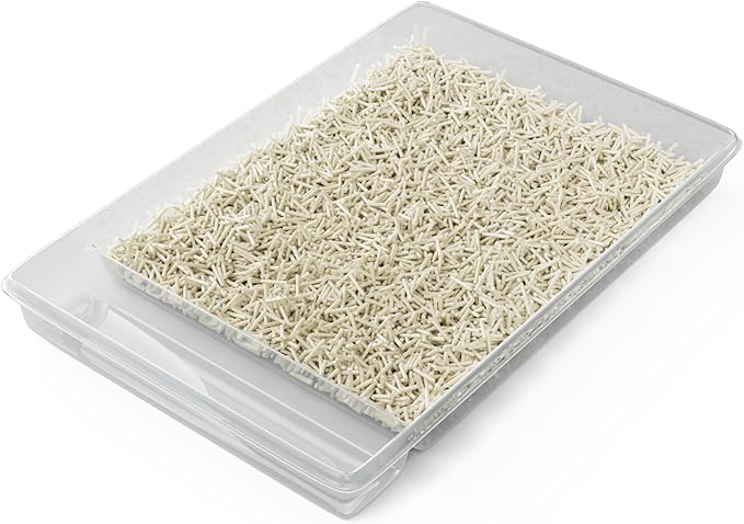 Reusable Litter Tray Compatible with Pet-Safe Scoop-Free Self-Cleaning Cat Litter Boxes - Easy to Clean Durable Litter Box Tray(2 Pieces Refills)