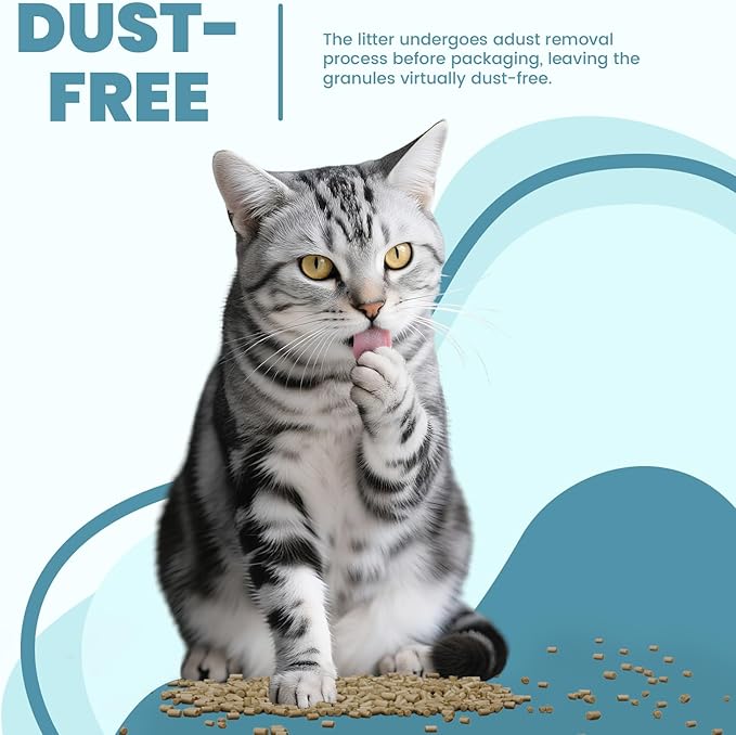 Generic Cat Litter Pellets 7 lbs(3.5lbs×2), Generic Litter Refills Exclusively for Dual-Layer Litter Box Systems, Dehydrating Pellets, Zeolite, Long-Lasting Odor Control Non-climping