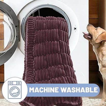 Waterproof Backseat Pet Bed Mat,Soft Plush Pet Seat Cover, Thickened Backseat Dog Bed Mat, Washable & Non-Slip Travel Pet Mat for Small Medium Dogs, Fits Car, Truck & SUV
