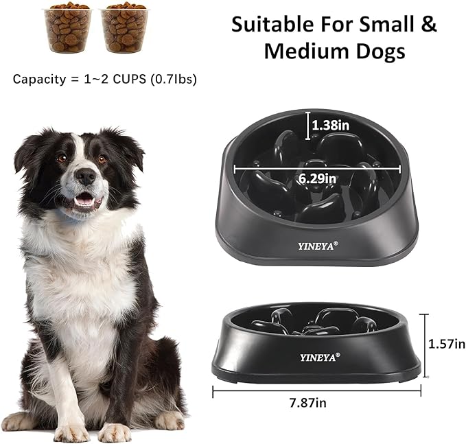 Slow Feeder Dog Bowls, Pet Supplies that Slow Down Eating, Pet Food Bowls, Maze Dog Puzzle Feeder for Medium Breed