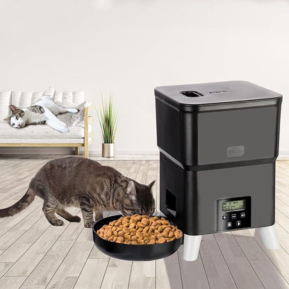 3L Automatic Cat Feeder with Heightened Pet Feeder Programmable Dog Feeder Suitable for Small and Medium Pet Feeders