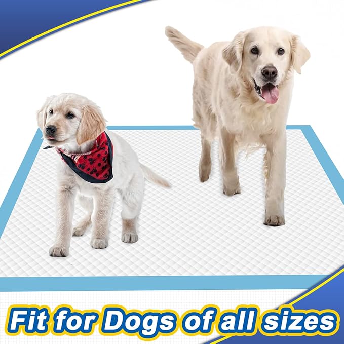 XL Puppy Pads 40 Count, Thicken Pee Pads for Dogs, 28"x34" Dog Pee Pads Extra Large, Disposable Urine Bed Pads for Doggy, Potty Pads for Doggie, Large Dog Pads, Piddle Pads X-Large