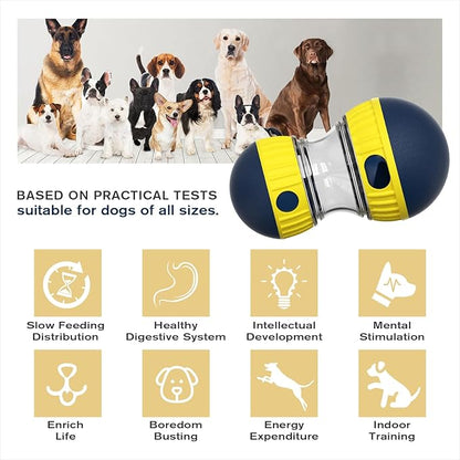 Large Size Dog Enrichment Toy for Medium/Small Dogs Treat Dispenser Ball, Puppy Food Dispensing Toys & Puzzles Slow Feeder & Mental Stimulation,Ultimate Boredom Buster