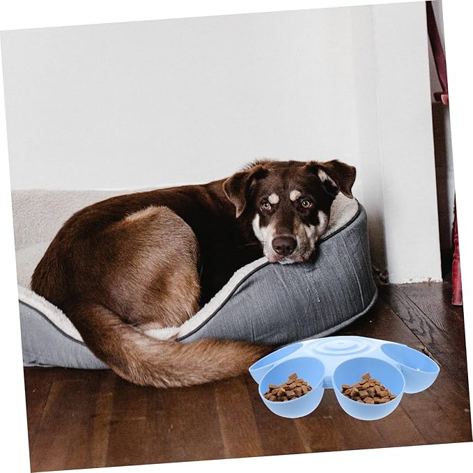 Indoor Multi-pet Feeding Bowl Flower-Shaped Pet Feeder for Cats and Dogs Easy to Plastic Cat Food Dispenser for Home Use for Multiple