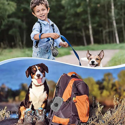 2pcs Dog Poop Bag Holder with 2 Hands-free holder Poop Bag Dispenser Pet Dog Waste Bag Dispenser Leash Attachment Fits Any Dog Leash for Dog Cat and Other Pets(Gray)
