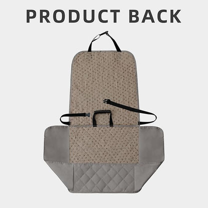 Easy-Going Waterproof Dog Car Seat Cover, Pet Front Cover for Cars, Durable and Nonslip Dog Seat Protector for Trucks, Jeep, SUV and Cars (Front Seat, Grey)