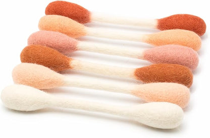 Glaciart One Swabs Cat Toys with Catnip - 6 Pk | Durable for Chew, Cute Cat Toys Interactive Kitty for Boredom, Exercise, & Play | Filled w/Organic Catnip for Anxiety & as Digestive Aid | Gift Idea