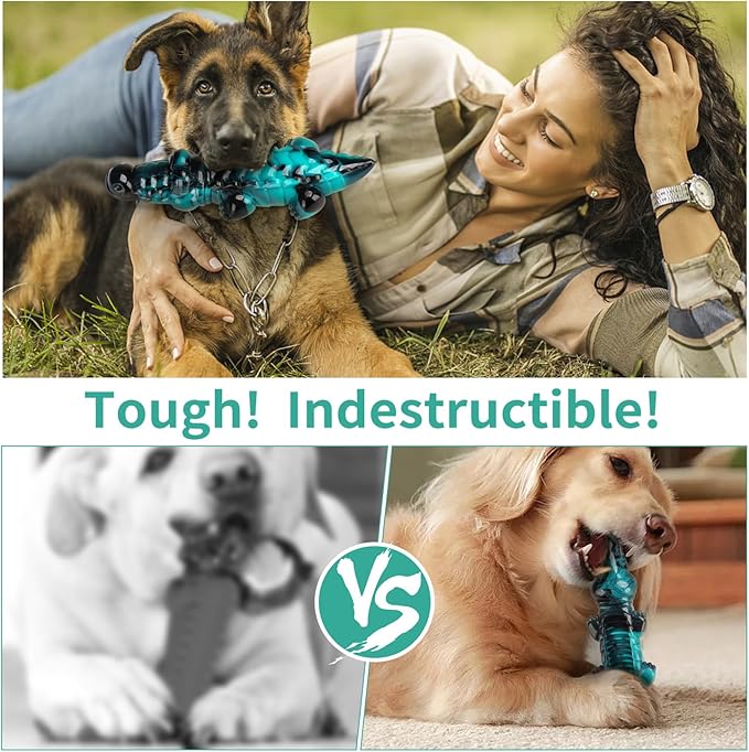 Dog Chew Toys for Aggressive Chewers,Indestructible Dog Toy for Small/Medium/Large/Extra Large Dogs