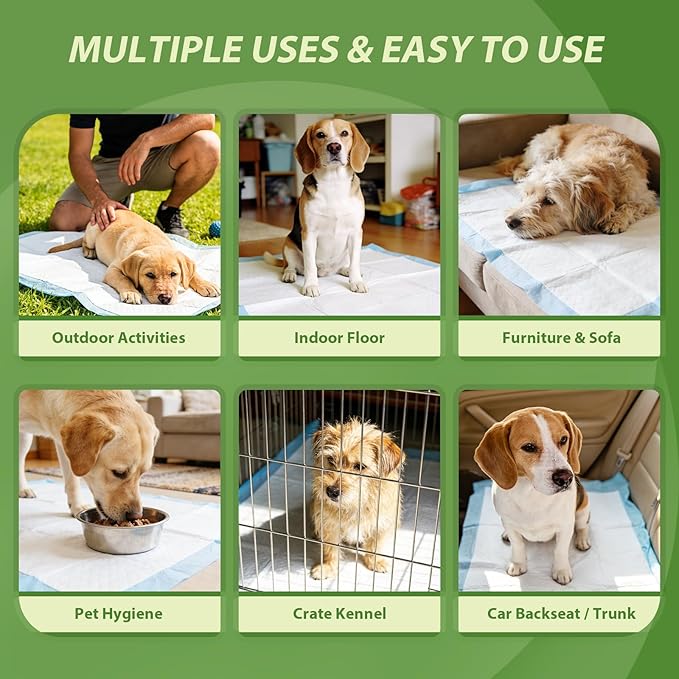 Extra Large Dog Pads 28"x34", 30 Count Thicker Puppy Pads XL, Super Absorbent Pee Pads for Dogs, Disposable Incontience Underpads for Doggies, Cats, Rabbits, Pups, Leak-Proof Pet Potty Mats
