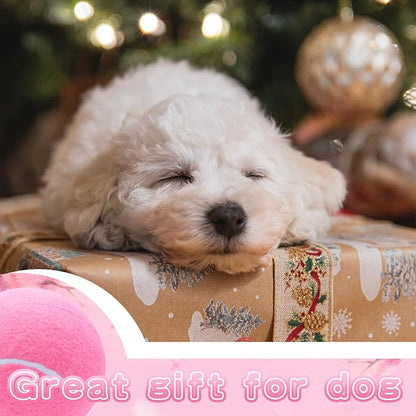 Big Tennis Ball for Dogs, Giant Dog Tennis Ball Toy Large Outdoor Sports Gift for Small Medium Large Dog (Pink, 9.5 inch)