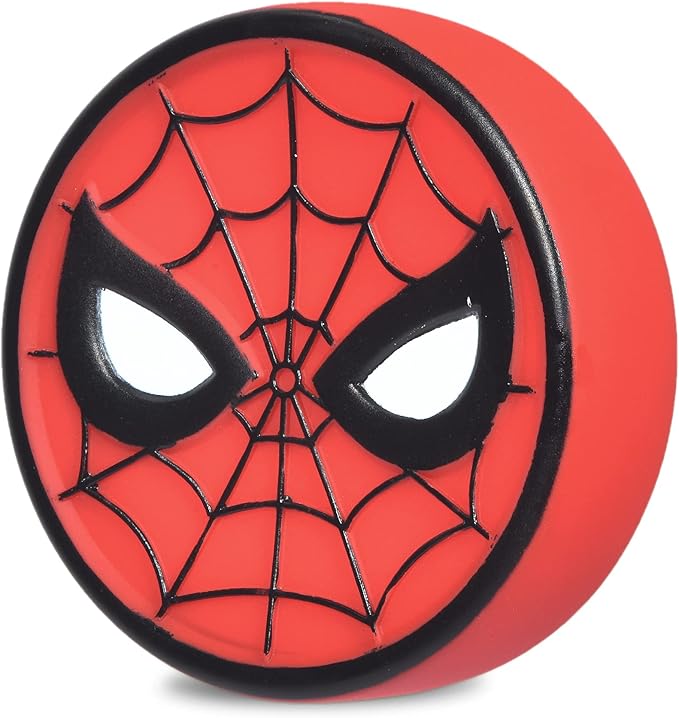 Marvel Comics for Pets Vinyl Spider-Man Dog Toy | Small Squeaky Dog Toy Spiderman Logo | Spiderman Toys for Pets, Marvel Comics Collection Squeaky Dog Toys Small Dog Toy, 4 Inch
