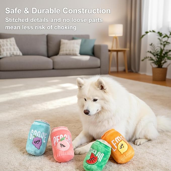 1 Pcs Interactive Dog Toys to Keep Them Busy, Squeaky Dog Toys for Small, Medium Dogs, Puppy Teething Toys for Gentle Chew, Non-Destructive Play (Blue)