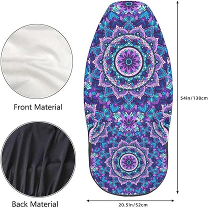 Foruidea Bohemian Style Mandala Print Car Seat Covers Universal 2 Pcs Auto Front Seat Cover Fit Most Cars,SUV,Sedan,Trucks
