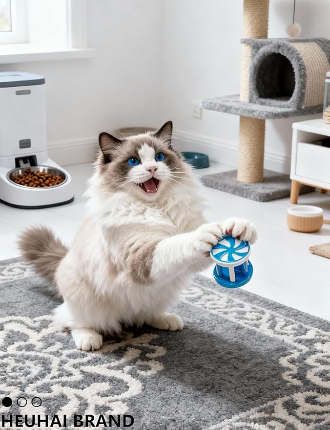 20 Pack Cat Toys Balls Indoor Kitten Set with Bell Balls Plush Balls Colorful Springs Interactive Safe Long-Lasting Toys for Kittens and Adult Cats (1.5'' - 2.3'')