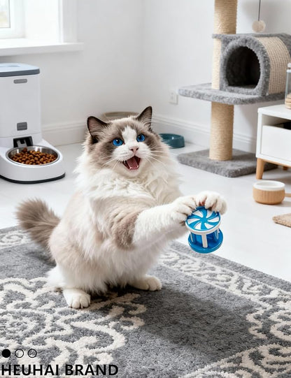 20 Pack Cat Toys Balls Indoor Kitten Set with Bell Balls Plush Balls Colorful Springs Interactive Safe Long-Lasting Toys for Kittens and Adult Cats (1.5'' - 2.3'')