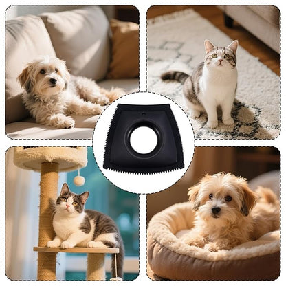 Pet Hair Remover, 2025 New Mini Pet Hair Remover Multi-Surface Silicone Dog Cat Fur Clean tool for Furniture Car Carpet Sofa Clothing Cleaning (Black)