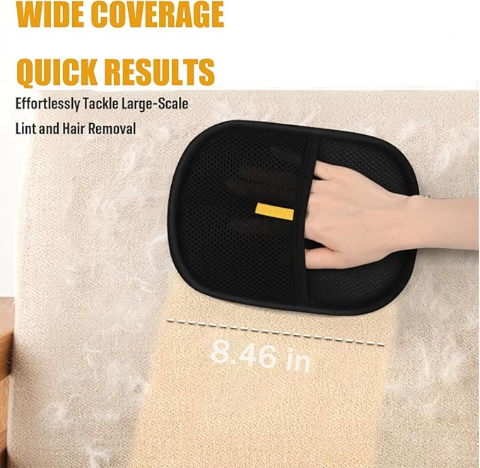 Pet Hair Remover Gloves for Cats & Dogs, Reusable Cat Dog Electrostatic Hair Remover Grooming Glove Tool-2PS