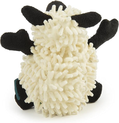 goDog Fuzzy Wuzzy Lamb Squeaky Plush Dog Toy, Chew Guard Technology - Assorted, Small