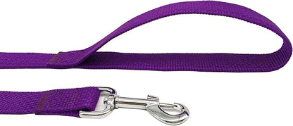 TAIAN 5 FT Strong Dog Leash, Nylon Dog Leashes for Small Medium Large Dogs Purple