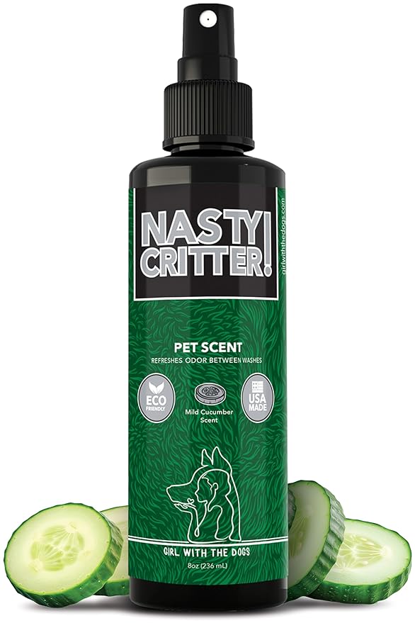 Girl With The Dogs NASTY CRITTER Made in USA - Pet Scent 8 Oz - for Cats and Dogs