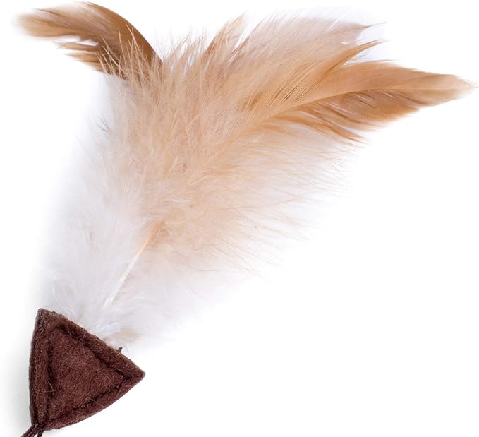 Petface Feather Tail Mice Cat Toy, Pack of 2