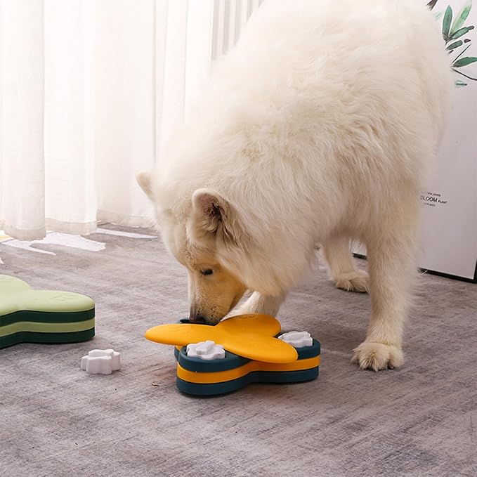 Slow Feeder Bowl,Rotating Dog Food Dispenser,Intelligence Training for Dogs, Dog Puzzle Toys,Suitable for for Small/Medium/Large Dogs, Regulates Eating Speed, Prevents Overeating.