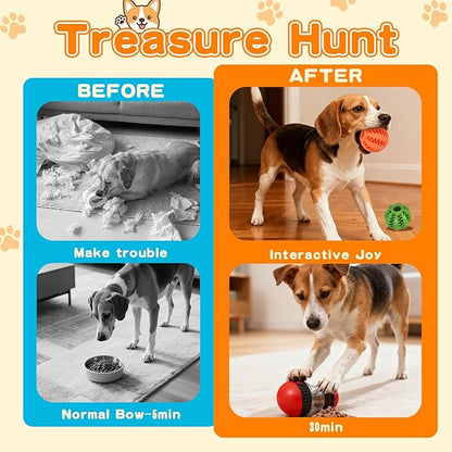 9-in-1 Interactive Dog Toys Set: Mental Stimulation Puzzle, Treat Dispenser Ball & Chew Toys，Lick Mat – Boredom Buster Combo to Keep Small, Medium Dogs Busy & Engaged