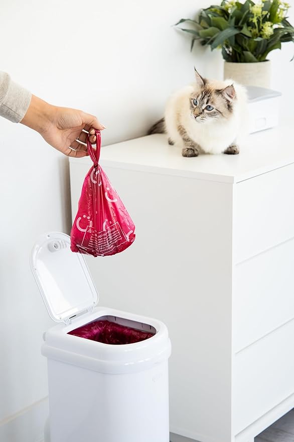 Ubbi Pet Waste Sacks, Lavender Scented Cat Litter & Dog Waste Disposal Bags, Leak-Proof Easy-Tie Odor Control Bags, 20% Recycled Materials, 400 Count