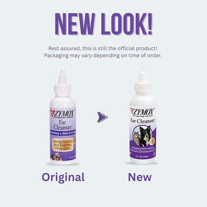 Zymox Ear Cleanser Solution for Dogs and Cats, 4oz