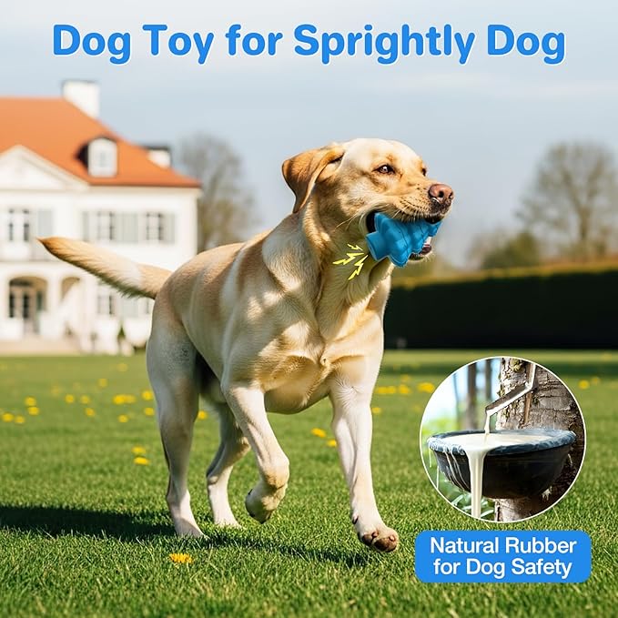 Dog Chew Toy-Tough&Durable Dog Toys for Aggressive Chewers,Christmas Tree Style&Beef Smell Squeaky Chew Toy -for Small Medium and Large Dogs.