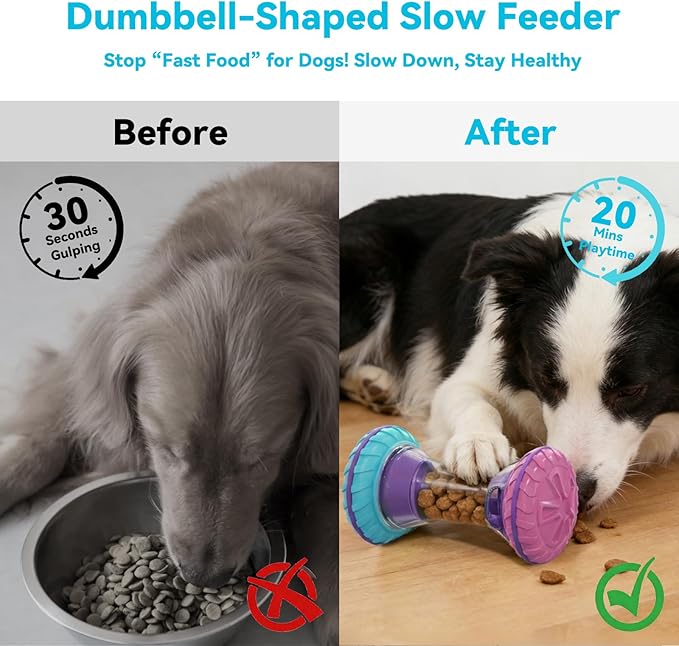 Interactive Dog Puzzle Toys for Small Medium Large Breed - Durable Smart Puppy Enrichment Dogs Toy to Keep Them Busy, Mental Brain Stimulation Treat Dispensing Training & Slow Feeder by MateeyLife