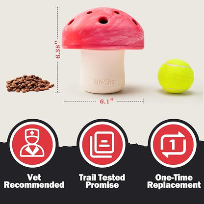 Natural Rubber Dog Enrichment Toys for Large Dogs, Slow Feeder to Keep Them Busy - Lifetime Replacement - Durable Treat Dispensing Dog Puzzle Toys for Large Breed