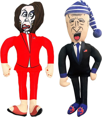 Republican Dogs Sleepy Joe Biden & Nancy Chew Toy Bundle