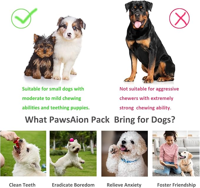Puppy Toys Set - 20 Pack Pink Dog Chew Toys for Teething Small Breeds - Tough Rope Toys for Puppies, Cute Soft Rubber Toys Bundle with Basket for Girl Pets
