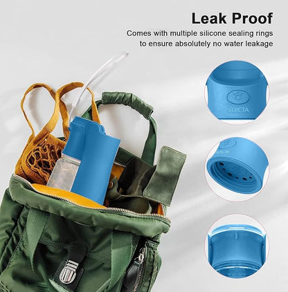 Portable Dog Small Animals Water Bottle for Walking 19 OZ or 12 OZ Pet Water Bottles for Puppy Medium Large Dogs Little Animals Water Dispenser Dog Small Animals Water Bowl