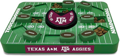Pets First NCAA Texas A&M Large Puzzle Toy, New Size, Interactive Dog Treat & Slow Feeding Toy