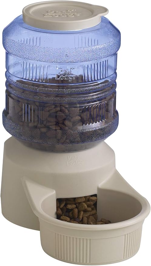Pet Lodge® Chow Tower Deluxe | Gravity Pet Feeder | Dog Food Dispenser | Automatic Dry Food Dispenser (8 Pound)