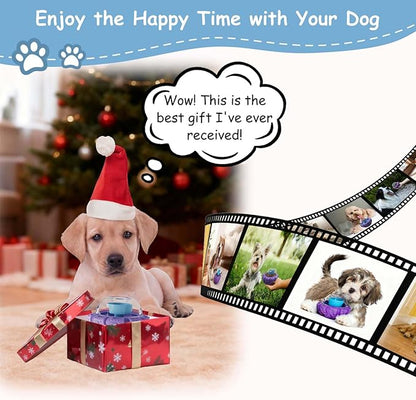 Interactive Dog Toy, Puzzle Toy with Adjustable Treat Dispensing & DIY Frozen Treats, Dog Enrichment Toys to Keep Them Busy and Mental Stimulation